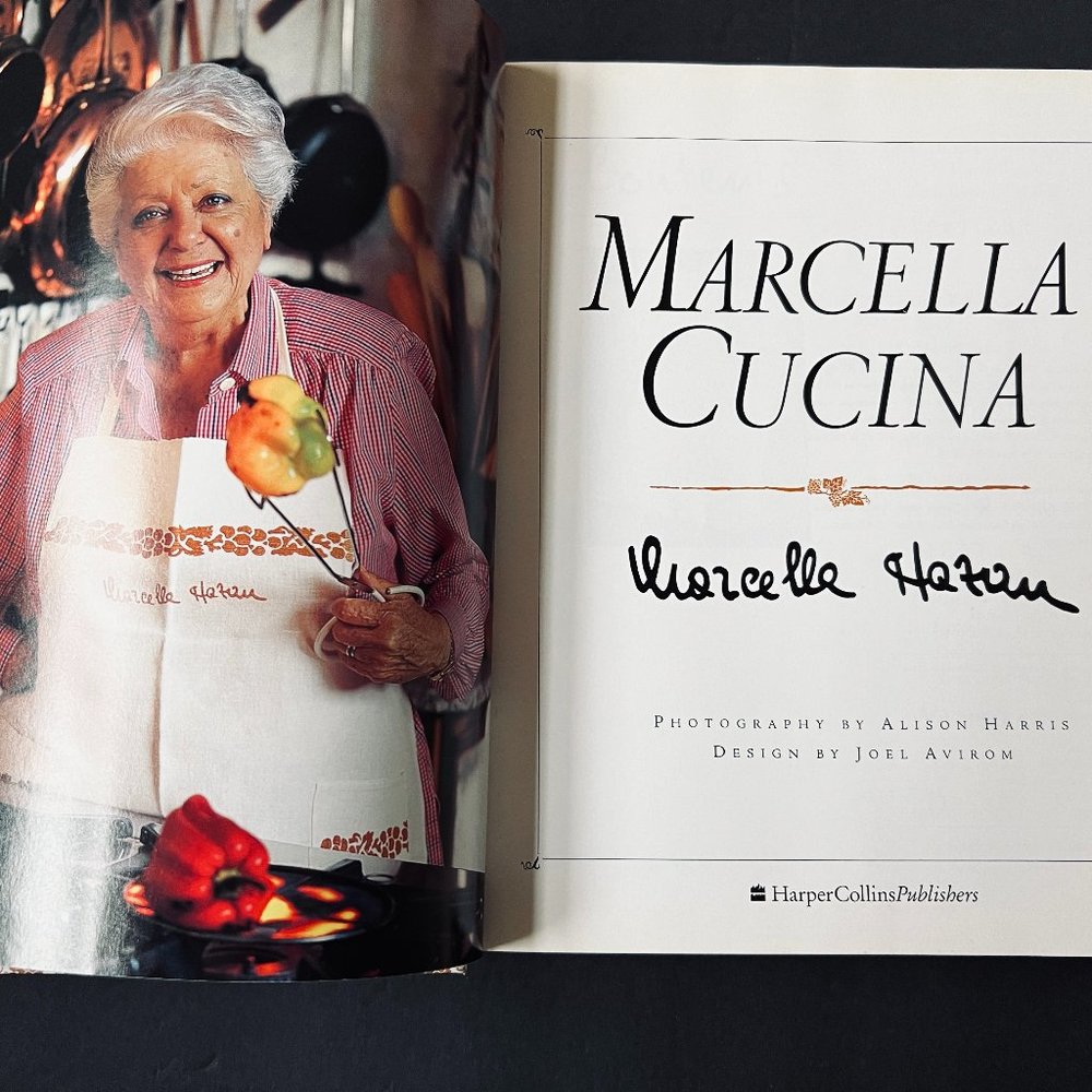 MARCELLA CUCINA Marcella Hazan Classic Italian James Beard Award Cookbook EUC